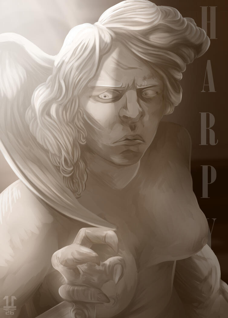 Harpy - paint practice
